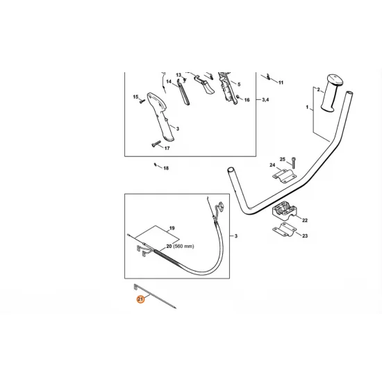 STIHL  Przewód 990 mm 4140 440 1903